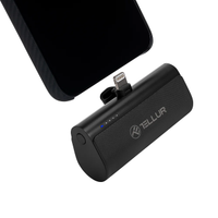 Acumulator extern Tellur PD203, 5000 mAh, QC3.0, 18 W + PD 20 W, Lightning (Negru)
