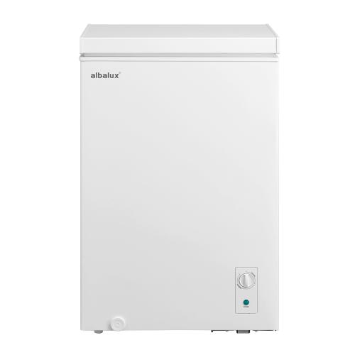 Lada frigorifica Albalux AXLF116E, 99 L, Clasa energetica E, Dubla functionare frigider/congelator, Termostat reglabil, Orificiu dranaj (Alb)