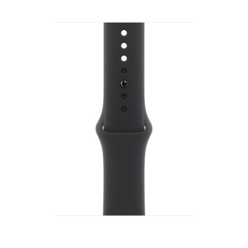 Curea Smartwatch Apple MXM23ZM/A pentru Watch 46mm, Sport Band, S/M (Negru)