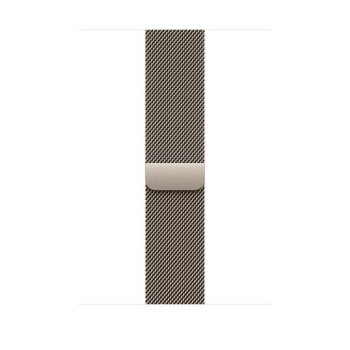 Curea Smartwatch Apple MC7J4ZM/A pentru Watch 46mm, Natural Milanese Loop, S/M (Argintiu)