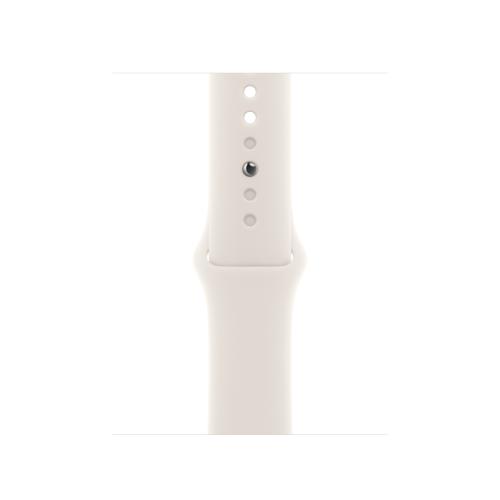 Curea Smartwatch Apple MYJ33ZM/A pentru Watch 40mm, Sport Band, S/M (Alb)