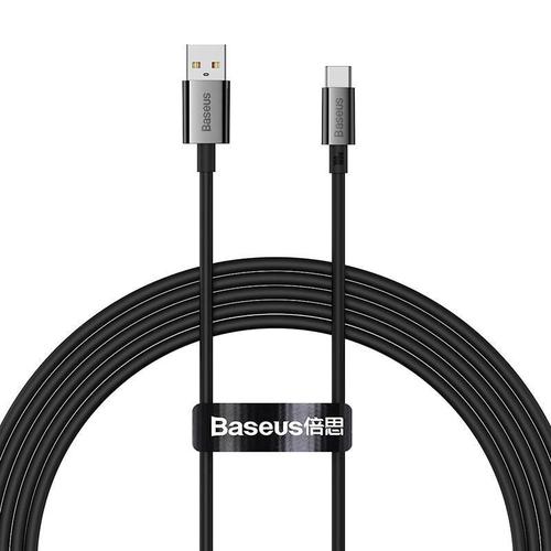 Cablu de date  Baseus Superior, USB la USB-C, 100W, 2m, Negru
