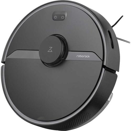 Aspirator robot Roborock S6 Pure, Autonomie 150 min, 150 mp, Wi-Fi, Control aplicatie, Ruta adaptiva, Mop, 5200 mAh (Negru)