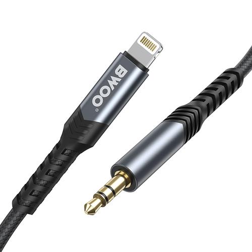 Cablu Audio BWOO BO-AUX068, Lightning - 3.5mm , 1.2m, Negru