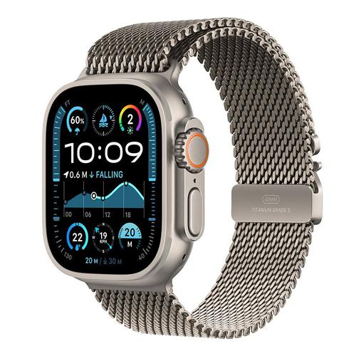 Smartwatch Apple Watch Ultra 2 GPS + Cellular, 49mm Titanium Case with Milanese Loop, Small (Argintiu)