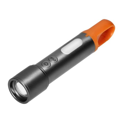 Lanterna LED SMD + COB Virone LT-18, 10W + 2W, 350 lm, zoom, baterie 1200 mAh, capace colorate