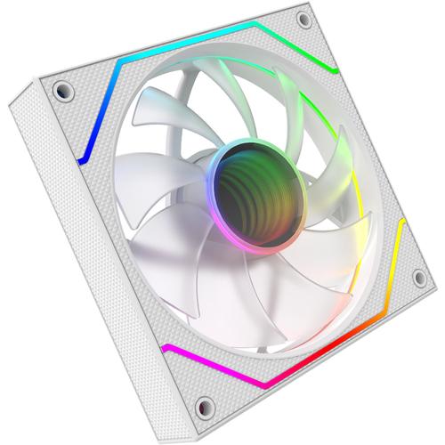 Ventilator AQIRYS Cetus  6P-12SLI18W-ARGB, 120 mm, iluminare 1-Ring RGB cu 8 LED-uri