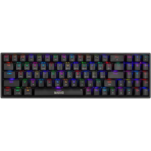 Tastatura Gaming Wireless Marvo KG956W RGB, Red Switch, Mecanica, Iluminare RGB, USB (Negru) Tastatura Gaming Wireless Marvo KG956W RGB, Red Switch, Mecanica, Iluminare RGB, USB (Negru)