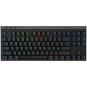 Tastatura Gaming Mecanica Logitech G515 TKL, USB, Iluminare RGB, Low-profile (Negru)