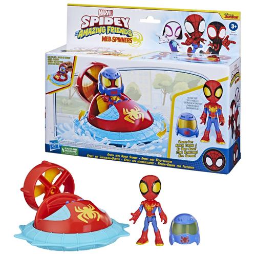 Set de joaca Spidey and his Amazing Friends  Web-Spinners, Masinuta si figurina Spidey