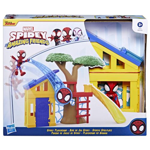 Set de joaca Spidey and his Amazing Friends Locul de joaca Spidey si figurina spidey, 10 cm