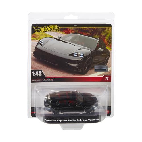 Masinuta Hot Wheels Premium Real Riders Pop Culture, Porsche Taycan Turbo S Cross Turismo, 1:43