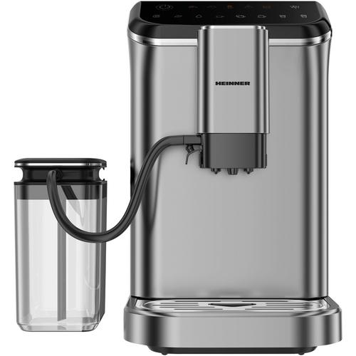 Espressor automat Heinner Genesis HEMA-D20DGREY, 1350W, 20 bar, recipient lapte, capacitate rezervor apa 1.5L, capacitate compartiment boabe 190g (Gri) - 0 | YEO