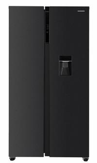 Side by Side Heinner HSBS-HM592NFDXWDE++, 592 l, Clasa E, Display LED Touchscreen, Dozator de apa, Multi Air-Flow, ECO, Lumina LED, H 177 cm (Inox/Antracit)