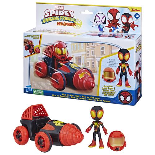 Set de joaca  Spidey And His Amazing Friends Web-Spinners Miles With Drill Spinner