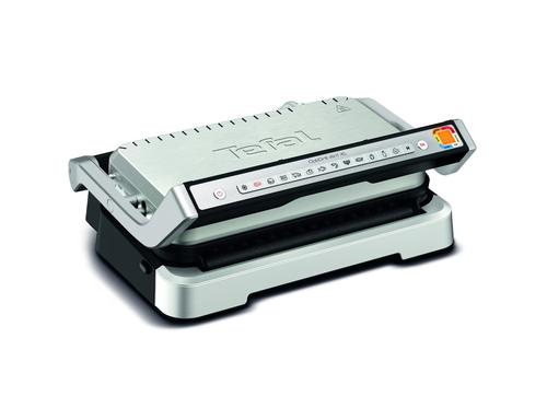 Gratar electric Tefal Optigrill 4 in 1 XL GC784D30, 2200W, 12 programe automate, pana la 8 persoane, placi antiaderente detasabile, tava de copt (Argintiu)