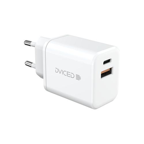 Incarcator retea Dviced DV221006, 35W, GaN, 1 USB-A, 1 USB-C (Alb)