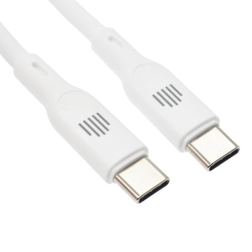 Cablu de date Dviced DV110008, USB-C la USB-C, 1,25m (Alb)