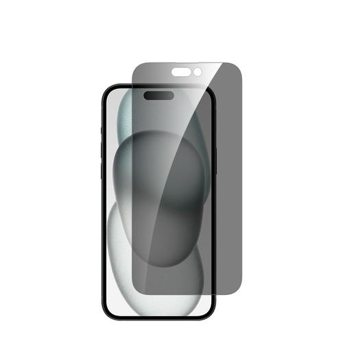 Folie protectie sticla privacy Dviced DV520007 pentru iPhone 15 (Negru/Transparent)