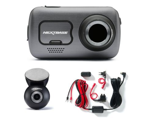 Pachet supraveghere completa auto Nextbase 622GW, 4K Ultra HD, + camera spate Full HD RWC + kit alimentare permanenta (Negru)