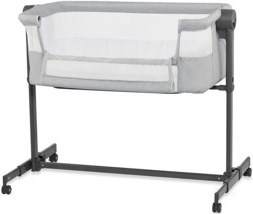 Patut 2 in 1 Kinderkraft Co Sleeper Neste Up, inaltime reglabila, poliester (Gri)