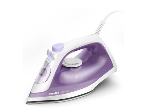 Fier de calcat Philips 1000 series DST1020/30, 1800 W, Rezervor 0.25 l, Jet de abur 90 g/min (Alb/Violet)