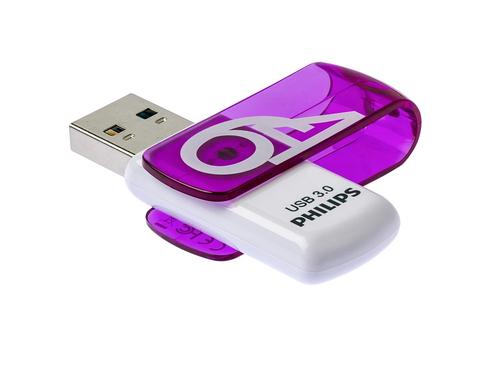 Stick USB Philips Vivid Edtion FM64FD00B/00, 64GB, USB 3.0 (Violet)