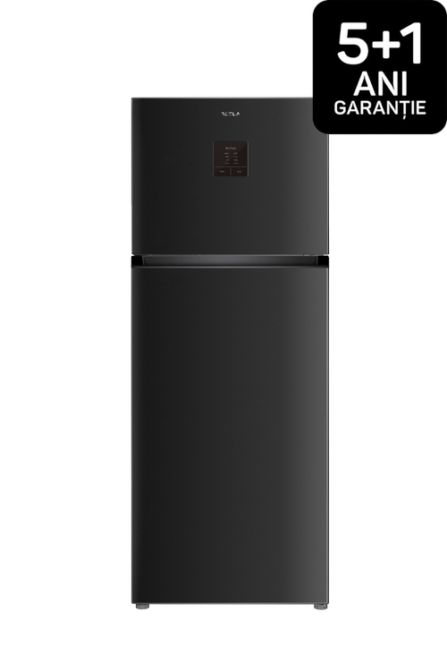 Frigider cu doua usi Tesla RD4650XTBE, 465 l, Clasa E, Total No Frost, Display extern, H 185 cm (Negru)