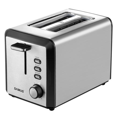 Prajitor de paine Samus BUENO, 800 W, 2 felii, 6 trepte prajire (Inox)