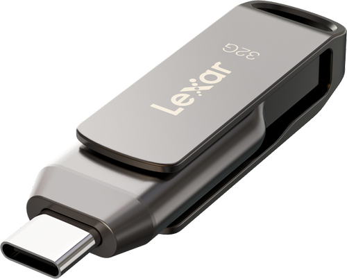 Memorie USB Lexar JumpDrive Dual Drive D400, 32GB, USB Type-C/USB-A