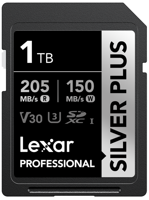 Card de memorie Lexar Professional SILVER Plus 1066x LSDSIPL001T-BNNNG, 1TB, SDXC, UHS-I U3 A2, V30