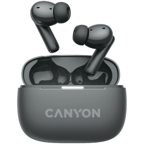 Casti True Wireless CANYON OnGo TWS-10 ANC+ENC, Bluetooth 5.3, ANC, 4 Microfoane, Fast-Pair (Gri) Casti True Wireless CANYON OnGo TWS-10 ANC+ENC, Bluetooth 5.3, ANC, 4 Microfoane, Fast-Pair (Gri)