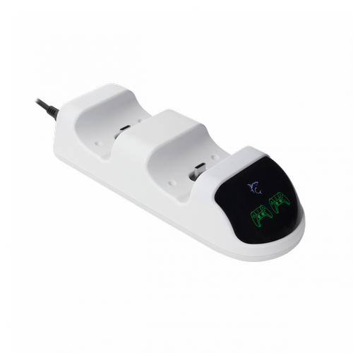 Statie de incarcare White Shark PS5 CHARGING DOCK PS5-0506 TAKEDOWN, 2 x USB-C (Alb)