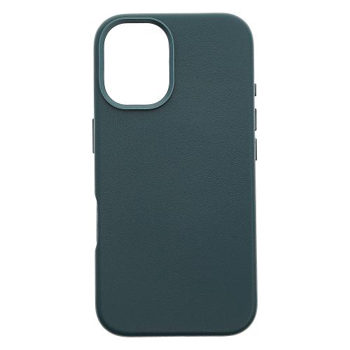 Husa Protectie Spate Dviced DV512002, Piele, Magsafe, pentru iPhone 16 (Albastru)