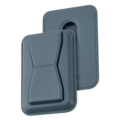 Portofel pentru carduri cu stand Dviced DV550002, Piele, Magsafe (Albastru)