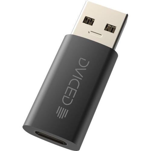 Adaptor Dviced DV300005, USB Type-C la USB-A, 10 Gbps (Negru)