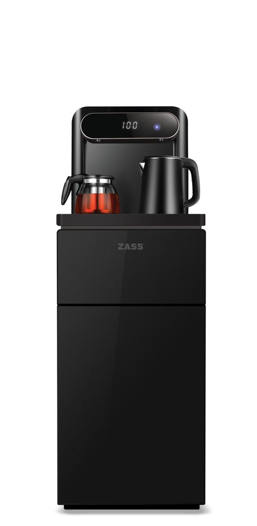 Dozator apa de podea multifunctional ZASS ZWD 19 CS, 2 robineti, bidon 11/19 l, Indicatoare LED, Racire cu compresor (Negru)