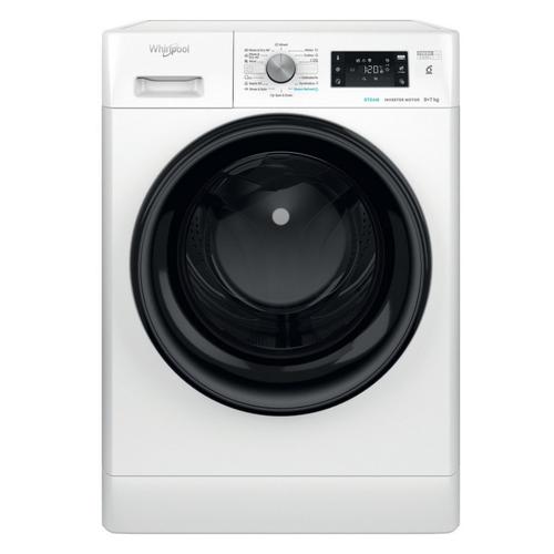 Masina de spalat rufe cu uscator Whirlpool FFWDB 976258 BV EE, Clasa B, Capacitate 9 Kg spalare / 6 Kg uscare, 1600 rpm, 6th Sense, FreshCare+, Steam Refresh, Motor inverter (Alb)