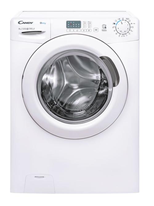 Masina de spalat rufe Candy EY 1281DE/1-S, Clasa D, Capacitate 8 Kg, 1200 rpm, Smart Touch, NFC (Alb)