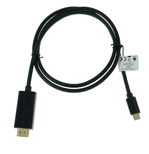 Cablu Lanberg CA-CMHD-10CU-0010-BK, USB-C, HDMI, 1m, 4K/60Hz (Negru) - 0 | YEO