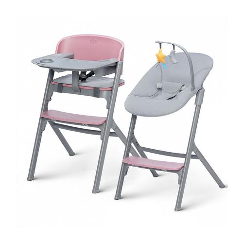 Scaun de masa si balansoar Kinderkraft KHLICA00PNK0000, Gri/Roz
