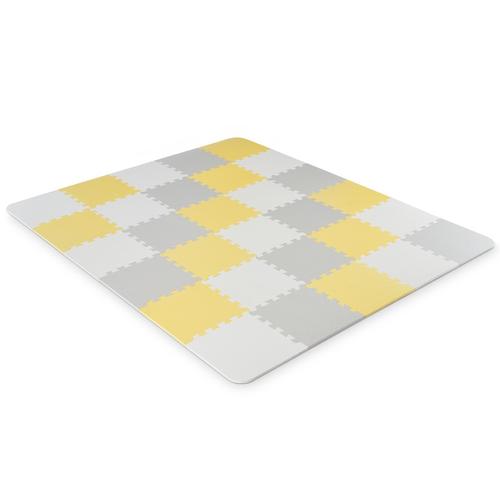 Salteluta de joaca stil puzzle KinderKraft Luno  KKMLUNOYEL0000, 150 x 180cm, Multicolor