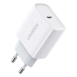 Incarcator Retea UGREEN CD137, 18W, Quick Charge, 1 X USB Tip-C, Alb