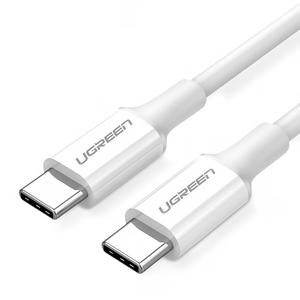 Cablu Date si Incarcare USB Type-C la USB Type-C UGREEN US264, 1.5 m, 60W, 3A, Alb