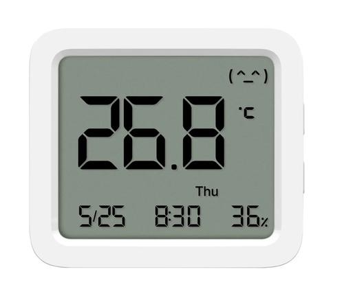 Termometru de camera si umiditate Xiaomi Mi Monitor 3 BHR9041GL, Bluetooth, Timp, Data, Nivel de confort (Alb)