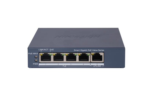 Switch Hikvision DS-3E1505P-EI/M, 4 porturi, PoE Switch Hikvision DS-3E1505P-EI/M, 4 porturi, PoE