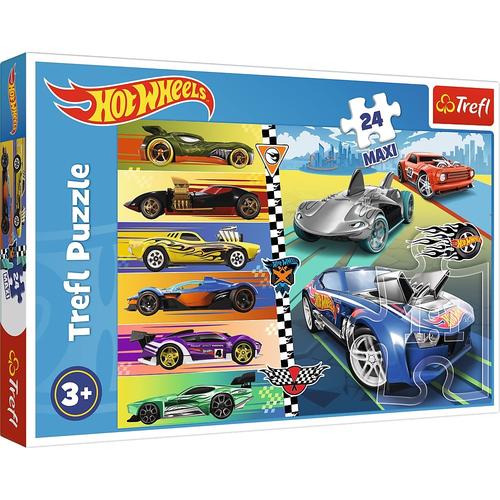 Puzzle Trefl Maxi Hot Wheels, Masinile Deosebite, 24 piese