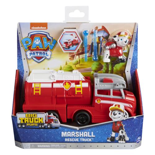 Set figurina cu vehicul Paw Patrol Big Truck Pups, Marshall