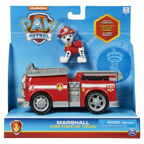 Set figurina cu vehicul Paw Patrol Marshall, Fire Truck