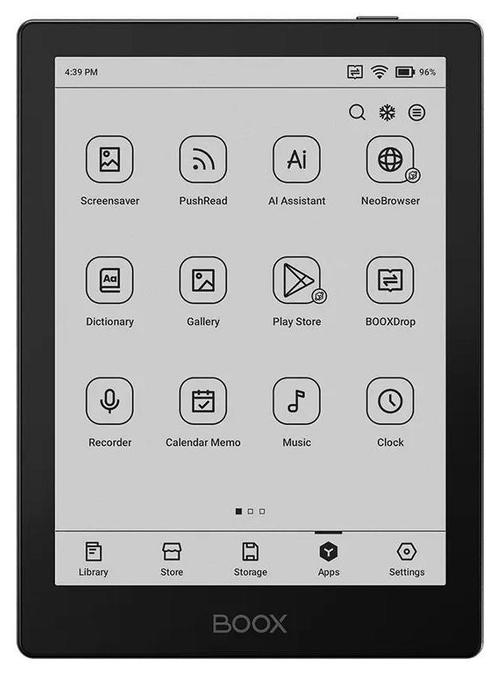 eBook Reader Onyx Boox Go 6inch, Ecran HD Carta 1300 6inch, 2GB RAM, 32GB Flash, Wi-Fi, Bluetooth, USB-C, Android 11 (Negru)